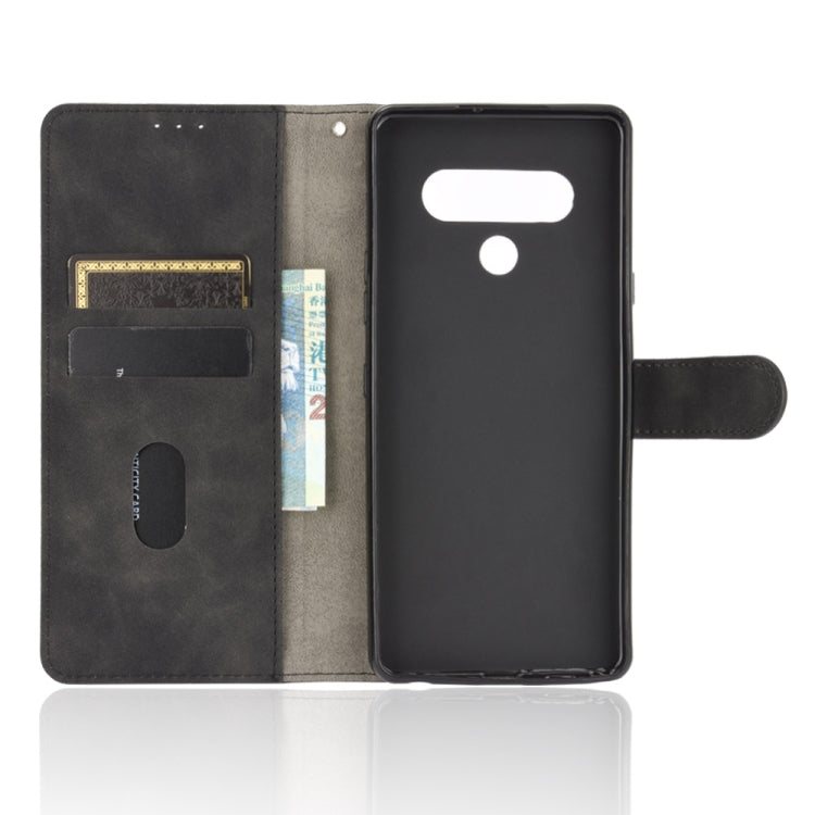 For LG Stylo 6 Solid Color Skin Feel Magnetic Buckle Horizontal Flip Calf Texture PU Leather Case with Holder & Card Slots & Wallet