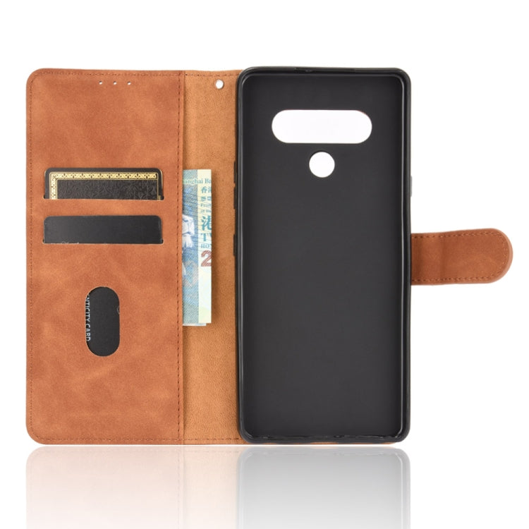 For LG Stylo 6 Solid Color Skin Feel Magnetic Buckle Horizontal Flip Calf Texture PU Leather Case with Holder & Card Slots & Wallet