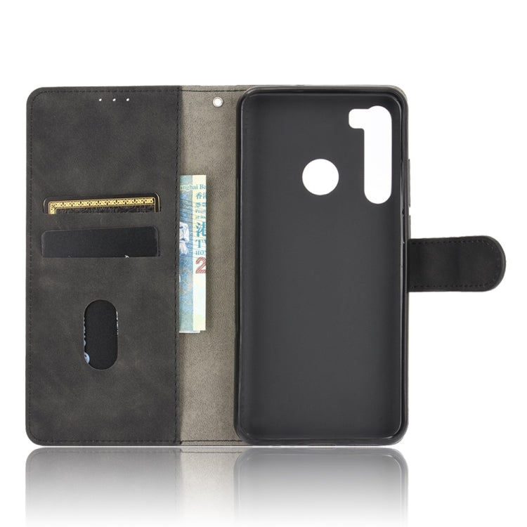 For HTC Desire 20 Pro Solid Color Skin Feel Magnetic Buckle Horizontal Flip Calf Texture PU Leather Case with Holder & Card Slots & Wallet