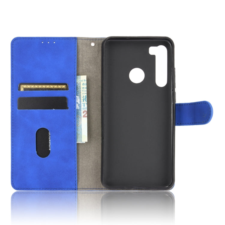 For HTC Desire 20 Pro Solid Color Skin Feel Magnetic Buckle Horizontal Flip Calf Texture PU Leather Case with Holder & Card Slots & Wallet