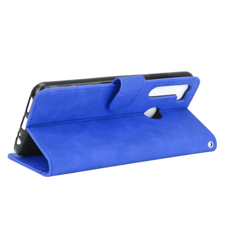 For HTC Desire 20 Pro Solid Color Skin Feel Magnetic Buckle Horizontal Flip Calf Texture PU Leather Case with Holder & Card Slots & Wallet