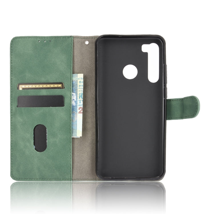 For HTC Desire 20 Pro Solid Color Skin Feel Magnetic Buckle Horizontal Flip Calf Texture PU Leather Case with Holder & Card Slots & Wallet