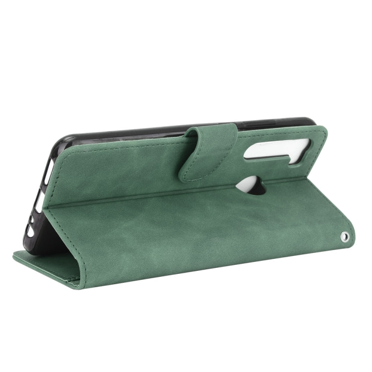 For HTC Desire 20 Pro Solid Color Skin Feel Magnetic Buckle Horizontal Flip Calf Texture PU Leather Case with Holder & Card Slots & Wallet