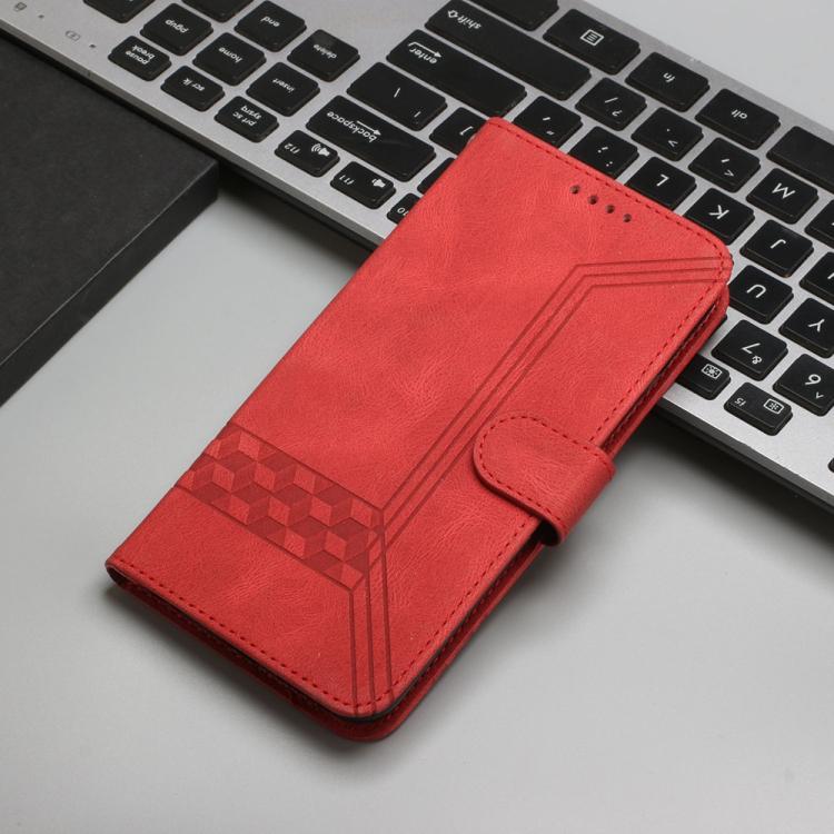 For Nothing Phone 2a Cubic Skin Feel Flip Leather Phone Case