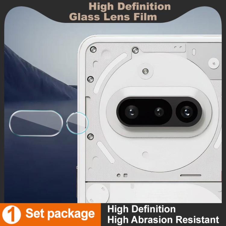 For Nothing Phone 3a 5G 1 Set IMAK HD Glass Rear Camera Lens Film