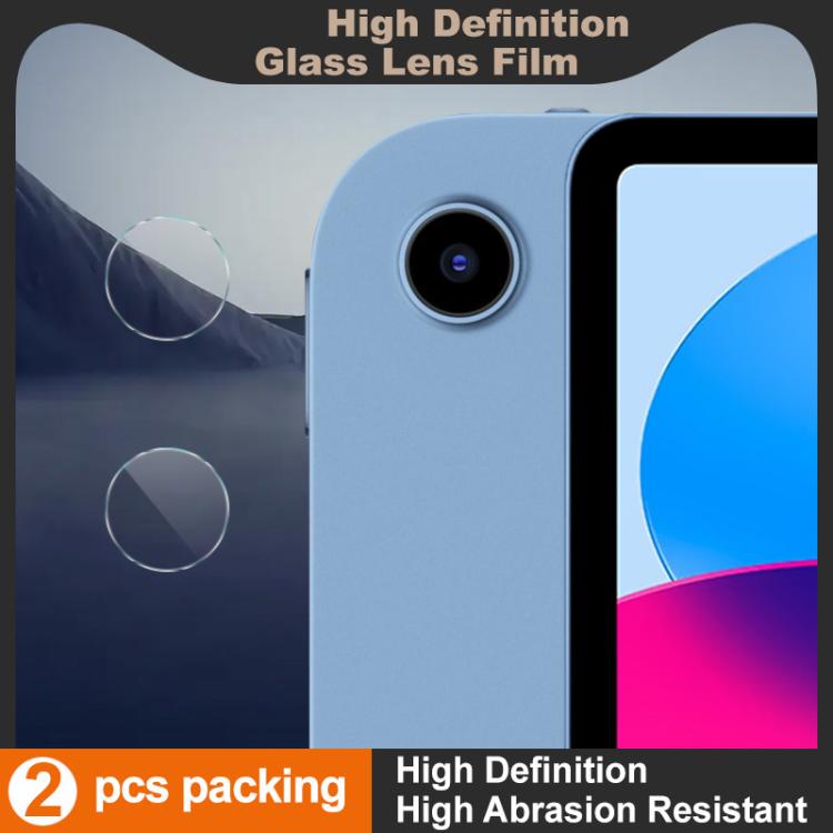 For iPad 2025 / A16 11 inch 2025 2 PCS/Set IMAK HD Glass Rear Camera Lens Film
