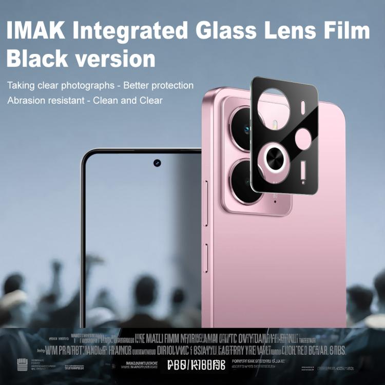 For Realme 14 5G Global imak High Definition Integrated Glass Lens Film Black Version