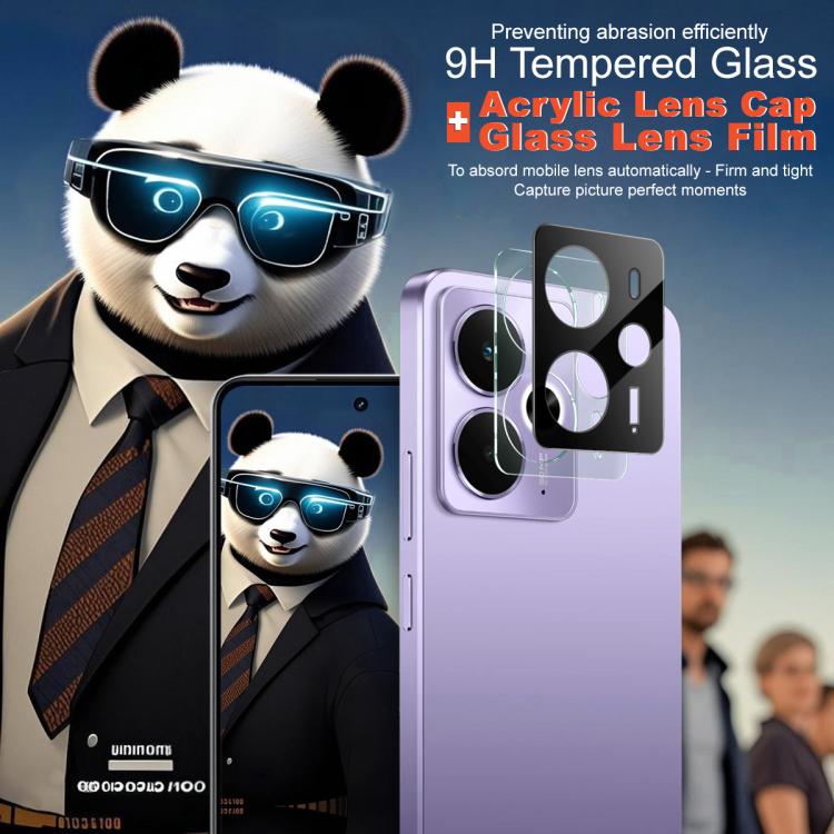 For Realme 14 5G Global imak High Definition Integrated Glass Lens Film Black Version
