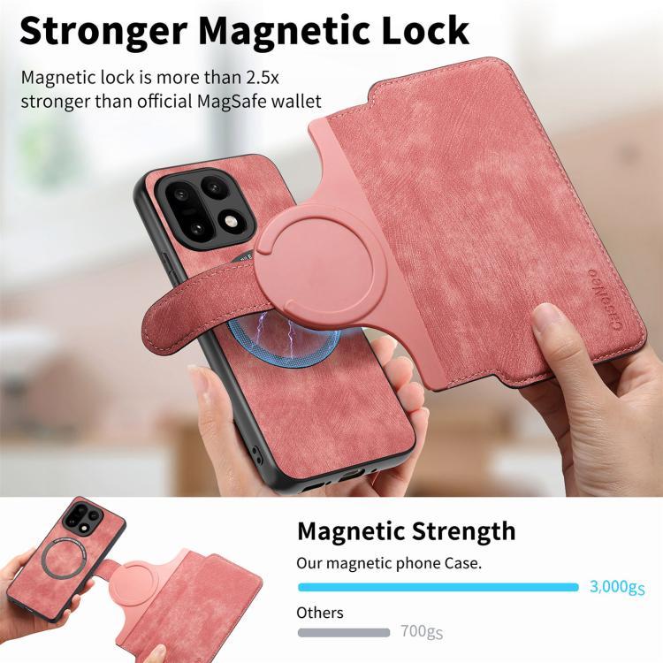 For OnePlus 15 CaseNeo MagSafe RFID Anti-theft Retro Leather Phone Case