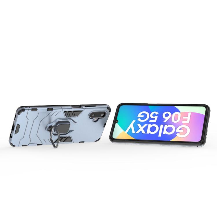 For Samsung Galaxy F06 5G PC + TPU Shockproof Protective Phone Case with Magnetic Ring Holder