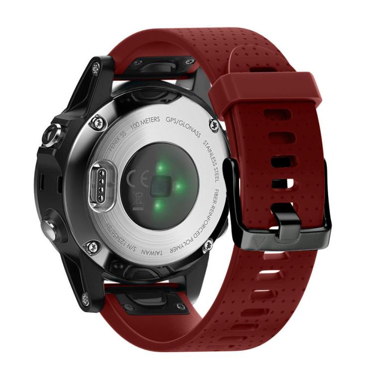 For Garmin QuickFit 20mm Kalebol Dot Texture Silicone Watch Band