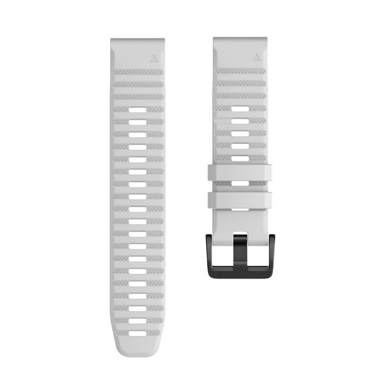 For Garmin QuickFit 26mm Kalebol Concave Texture Silicone Watch Band