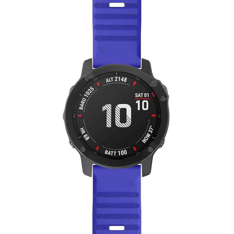 For Garmin QuickFit 26mm Kalebol Concave Texture Silicone Watch Band
