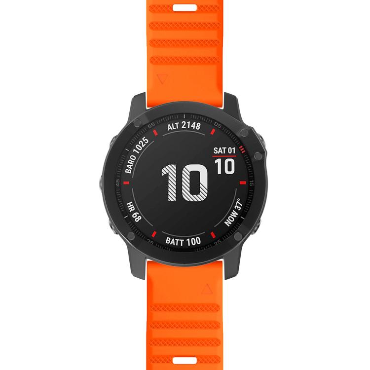 For Garmin QuickFit 26mm Kalebol Concave Texture Silicone Watch Band