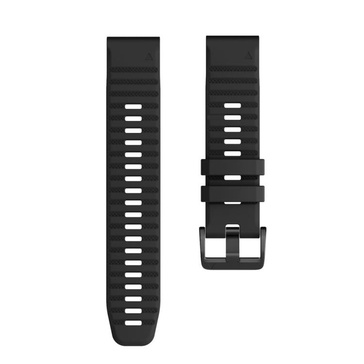 For Garmin QuickFit 26mm Kalebol Concave Texture Silicone Watch Band