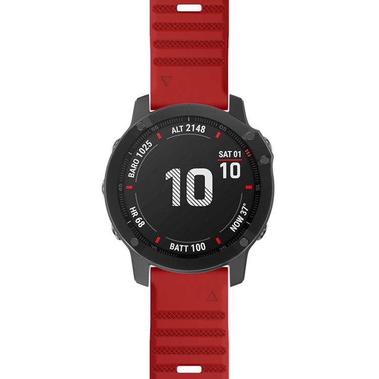 For Garmin QuickFit 26mm Kalebol Concave Texture Silicone Watch Band