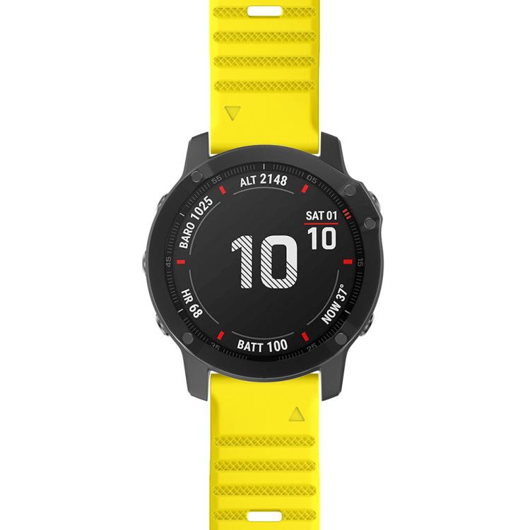 For Garmin QuickFit 26mm Kalebol Concave Texture Silicone Watch Band