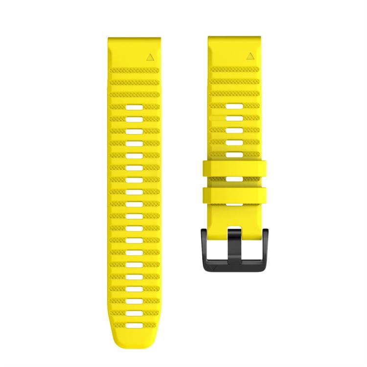 For Garmin QuickFit 26mm Kalebol Concave Texture Silicone Watch Band