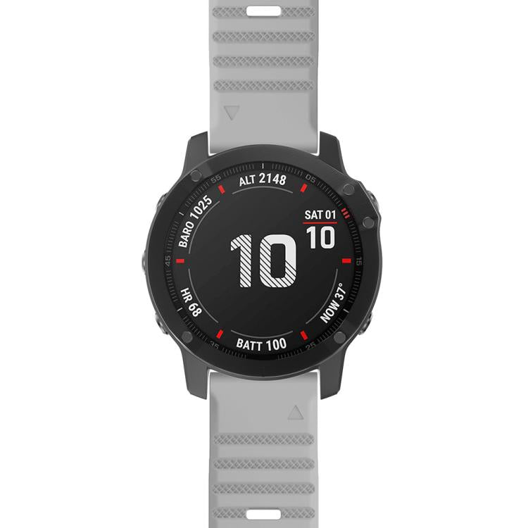 For Garmin QuickFit 26mm Kalebol Concave Texture Silicone Watch Band