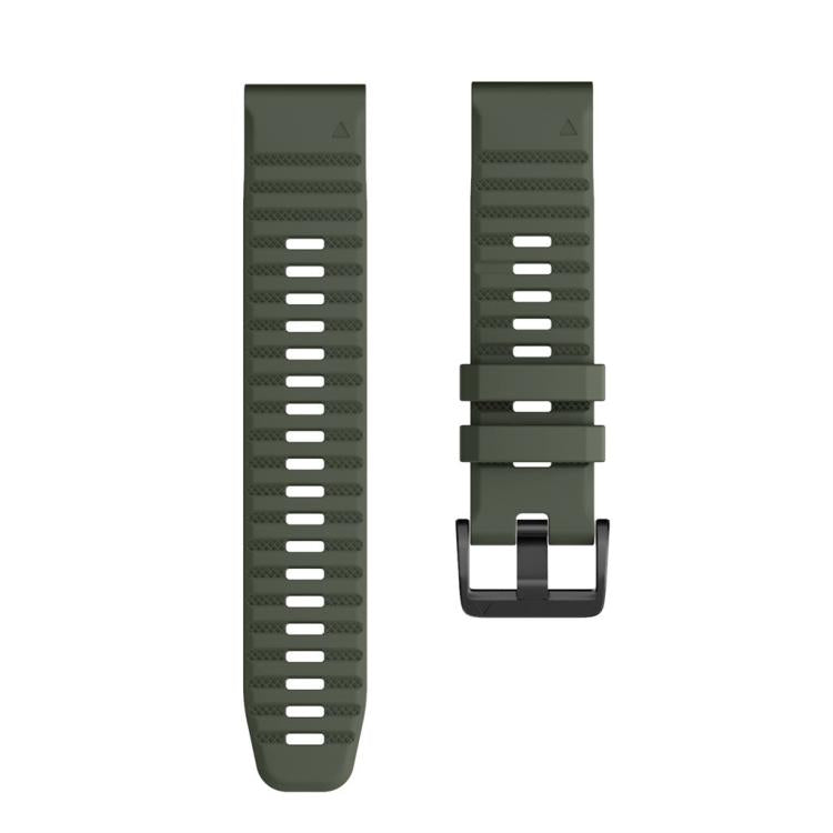For Garmin QuickFit 26mm Kalebol Concave Texture Silicone Watch Band