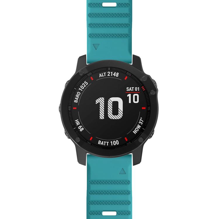 For Garmin QuickFit 26mm Kalebol Concave Texture Silicone Watch Band
