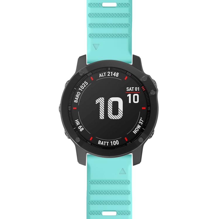 For Garmin QuickFit 26mm Kalebol Concave Texture Silicone Watch Band