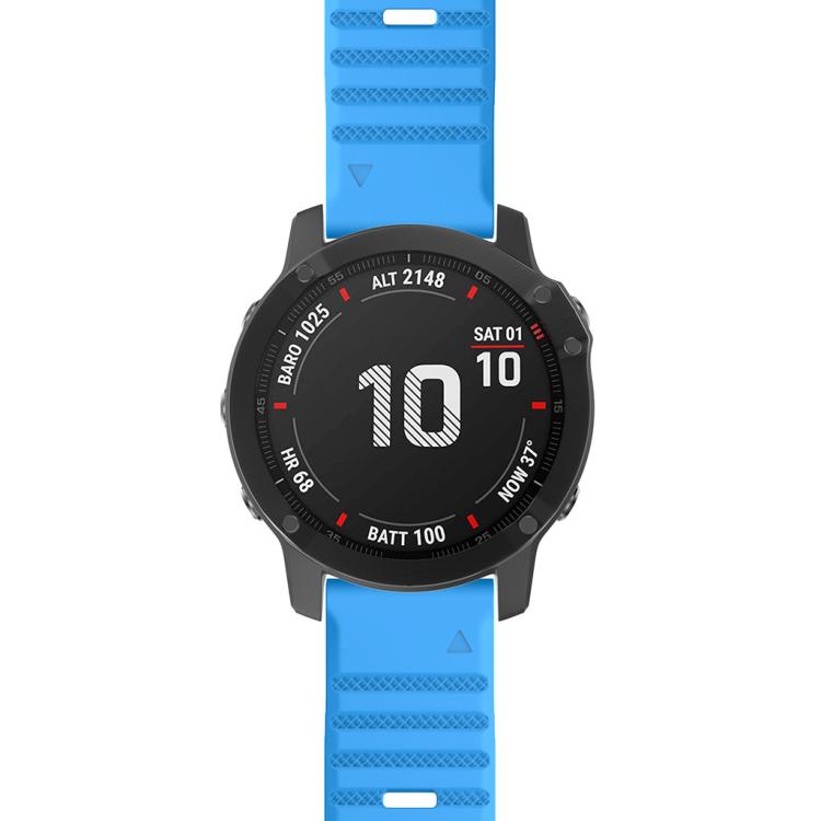 For Garmin QuickFit 26mm Kalebol Concave Texture Silicone Watch Band