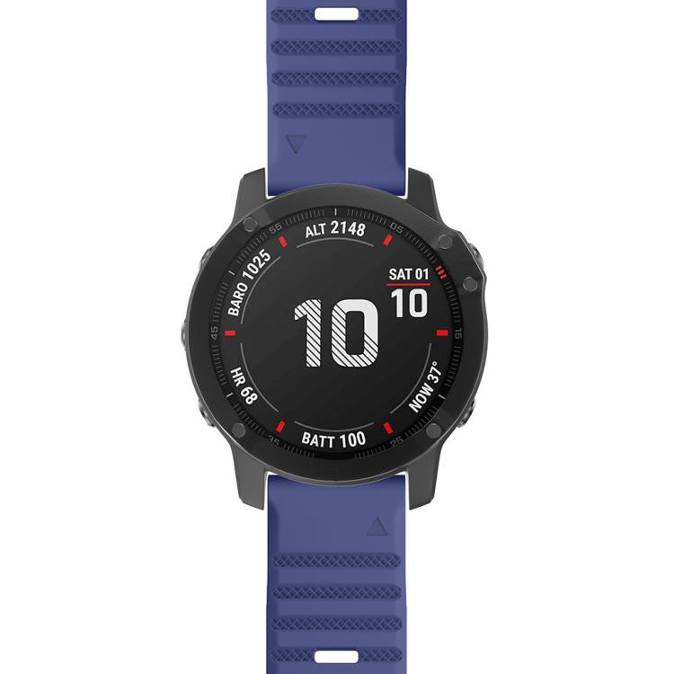 For Garmin QuickFit 26mm Kalebol Concave Texture Silicone Watch Band