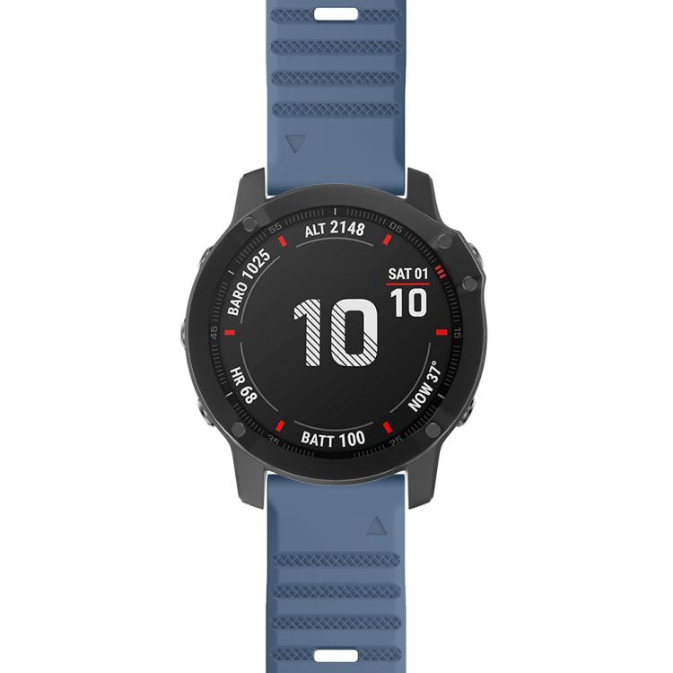 For Garmin QuickFit 26mm Kalebol Concave Texture Silicone Watch Band
