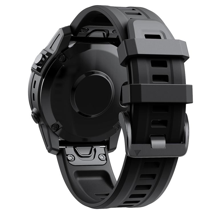 For Garmin QuickFit 20mm Kalebol Ladder Silicone Watch Band