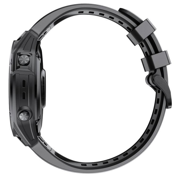 For Garmin QuickFit 20mm Kalebol Ladder Silicone Watch Band