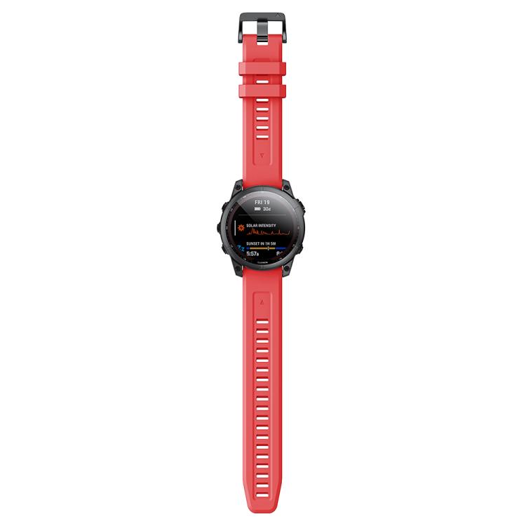 For Garmin QuickFit 20mm Kalebol Ladder Silicone Watch Band