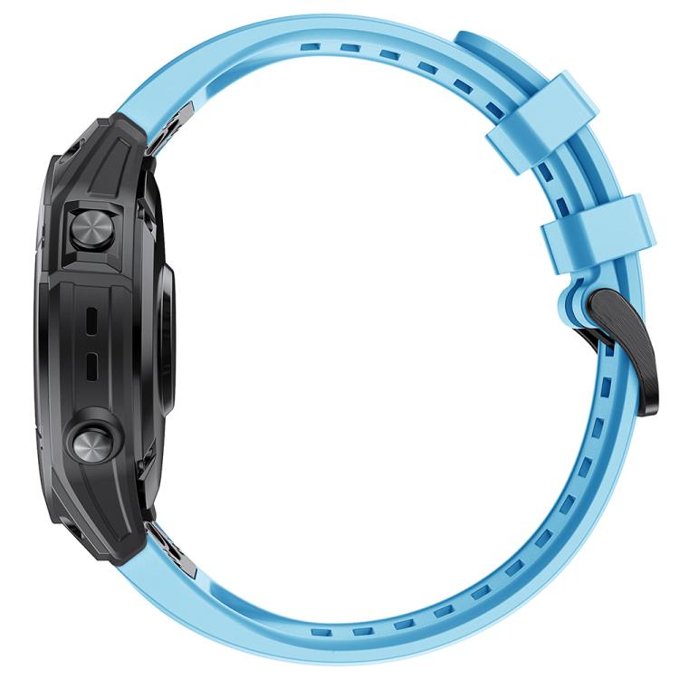 For Garmin QuickFit 20mm Kalebol Ladder Silicone Watch Band