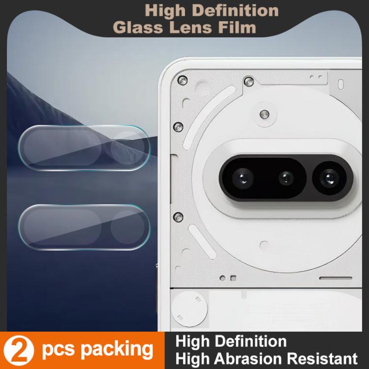 For Nothing Phone 3a 5G 2 PCS/Set IMAK HD Glass Rear Camera Lens Film