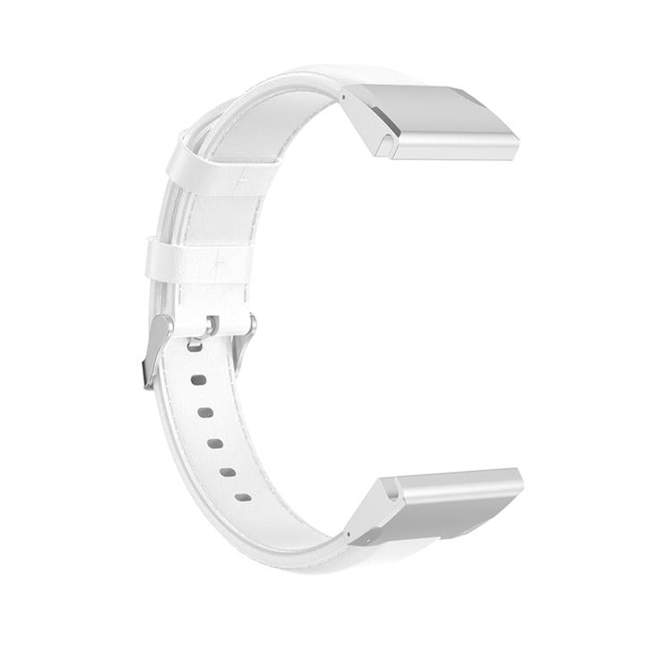 For Garmin QuickFit 26mm Kalebol Waxed Calfskin Leather Watch Band