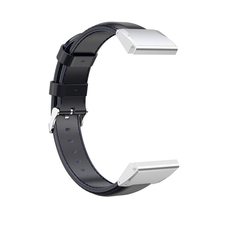 For Garmin QuickFit 26mm Kalebol Waxed Calfskin Leather Watch Band