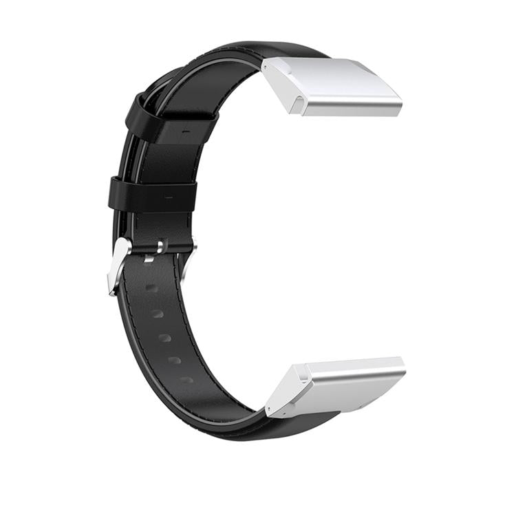 For Garmin QuickFit 26mm Kalebol Waxed Calfskin Leather Watch Band