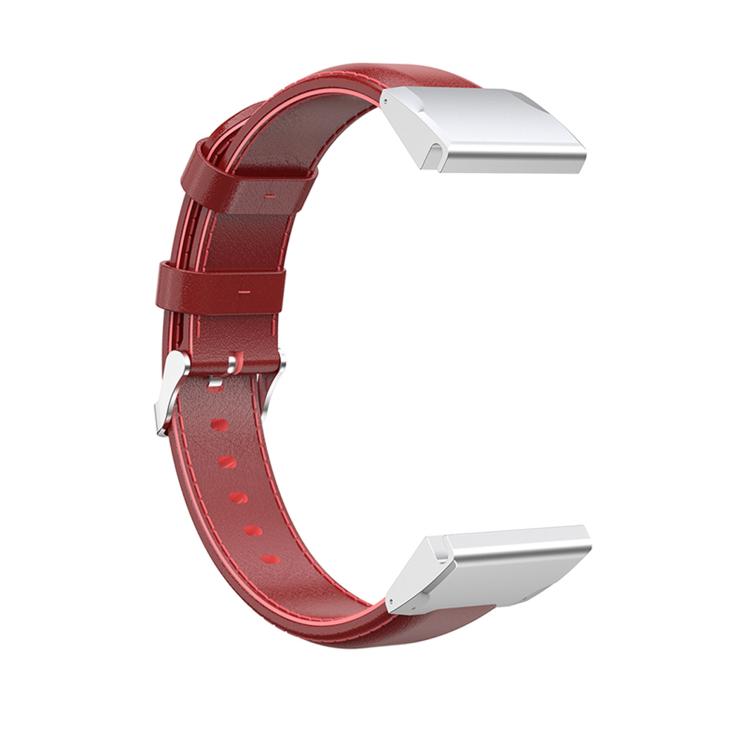 For Garmin QuickFit 26mm Kalebol Waxed Calfskin Leather Watch Band