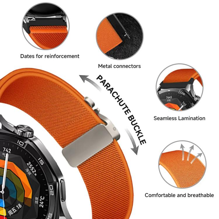 22mm Parachute Buckle Elastic Nylon Watch Band