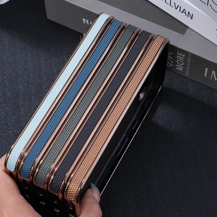 For Google Pixel 9 / 9 Pro Electroplating Soft Side Sticker Leather MagSafe Phone Case