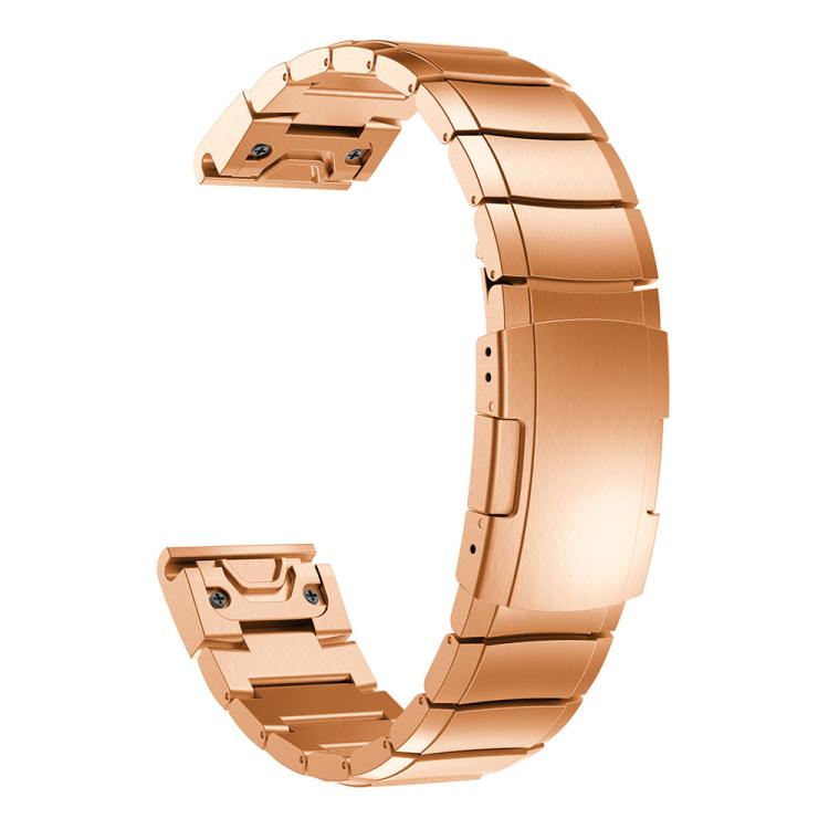 For Garmin QuickFit 20mm Kalebol Turtle Back Buckle Stainless Steel Watch Band
