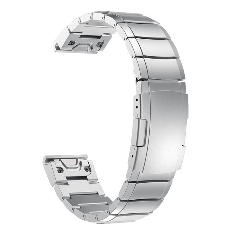 For Garmin QuickFit 20mm Kalebol Turtle Back Buckle Stainless Steel Watch Band