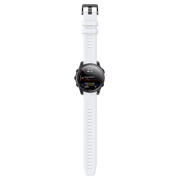 For Garmin QuickFit 22mm Kalebol Ladder Silicone Watch Band