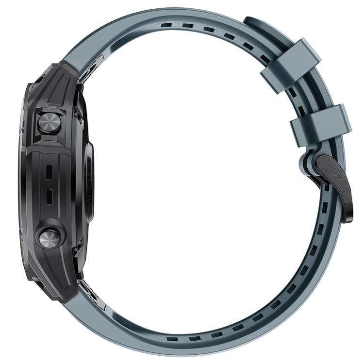 For Garmin QuickFit 22mm Kalebol Ladder Silicone Watch Band