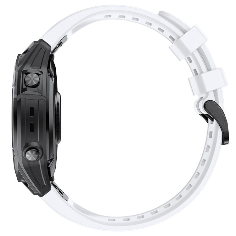 For Garmin QuickFit 26mm Kalebol Ladder Silicone Watch Band