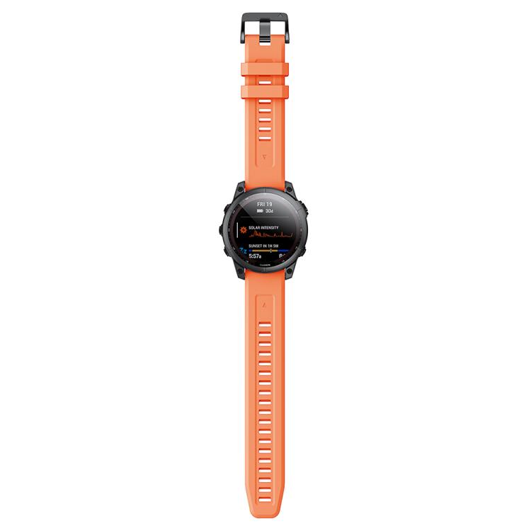 For Garmin QuickFit 26mm Kalebol Ladder Silicone Watch Band