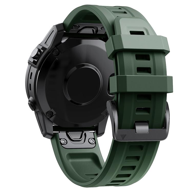 For Garmin QuickFit 26mm Kalebol Ladder Silicone Watch Band