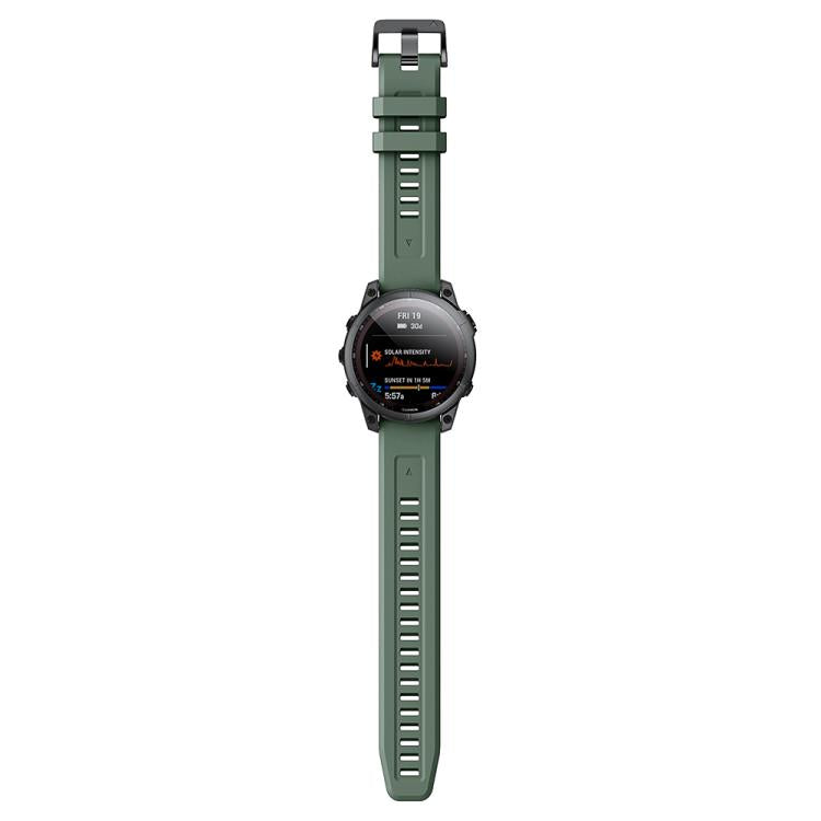 For Garmin QuickFit 26mm Kalebol Ladder Silicone Watch Band