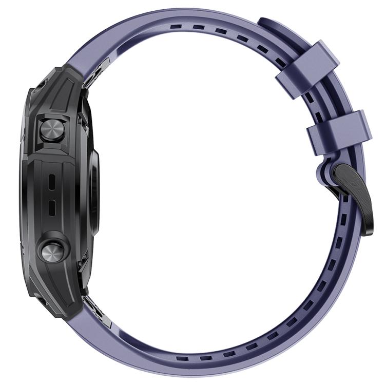 For Garmin QuickFit 26mm Kalebol Ladder Silicone Watch Band