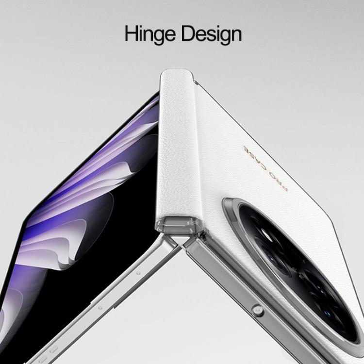 For OPPO Find N5 GKK Ultra-thin Plain Leather Hinge MagSafe Phone Case